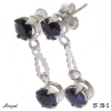 Earrings EF38-S with real Sapphire