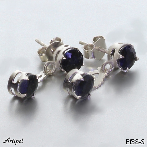 Boucles d'oreilles EF38-S en Saphir véritable