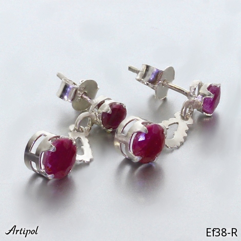 Boucles d'oreilles EF38-R en Rubis véritable