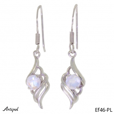 Boucles d'oreilles EF46-PL en Pierre de lune véritable