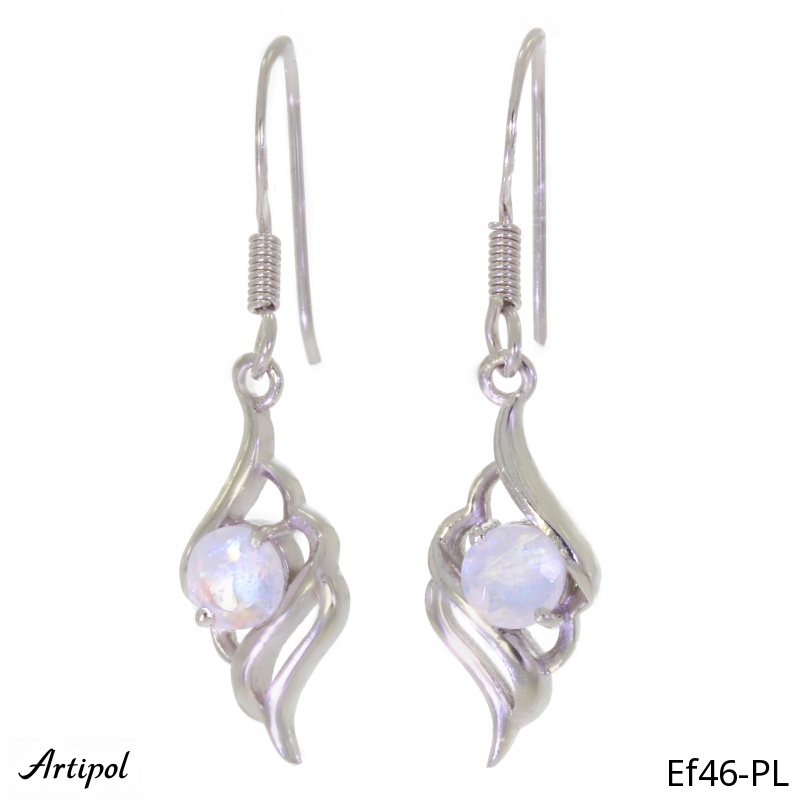 Boucles d'oreilles EF46-PL en Pierre de lune