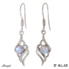 Boucles d'oreilles EF46-LAB en Labradorite véritable