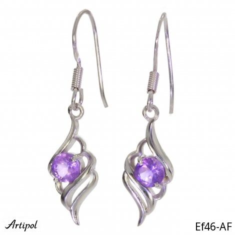Earrings EF46-AF with real Amethyst