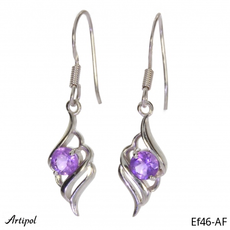 Boucles d'oreilles EF46-AF en Améthyste véritable
