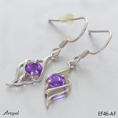 Earrings EF46-AF with real Amethyst