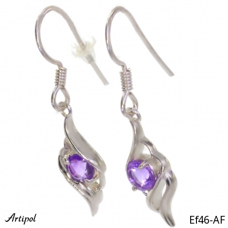 Earrings EF46-AF with real Amethyst