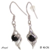 Earrings EF46-ON with Black Onyx