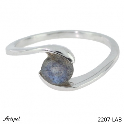 Ring 2207-LAB with real Labradorite