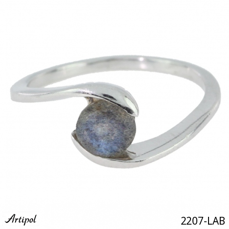 Ring 2207-LAB with real Labradorite