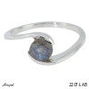 Ring 2207-LAB with real Labradorite