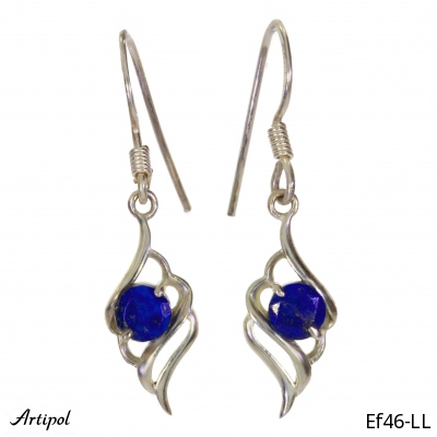 Earrings Ef46-LL with real Lapis-lazuli