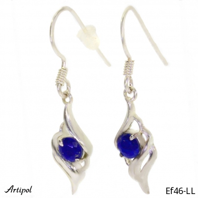Earrings EF46-LL with real Lapis lazuli