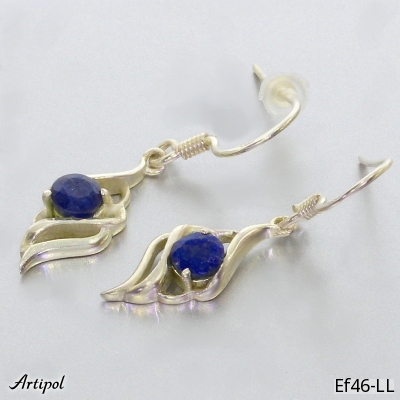 Earrings EF46-LL with real Lapis lazuli