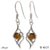 Boucles d'oreilles EF46-OT en Oeil de tigre véritable