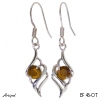Earrings EF46-OT with real Tiger's eye