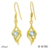 Earrings EF46-TBV with real Blue topaz