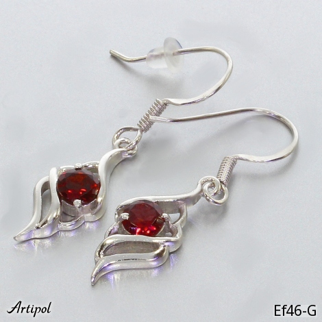Boucles d'oreilles EF46-G en Grenat véritable
