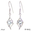 Earrings EF46-AQ with Aquamarine