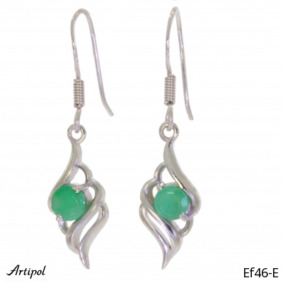Boucles d'oreilles EF46-E en Emeraude véritable