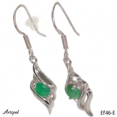 Ohrringe EF46-E mit echter Smaragd
