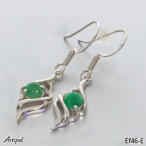 Boucles d'oreilles EF46-E en Emeraude