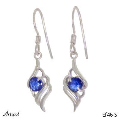 Earrings EF46-S with real Sapphire