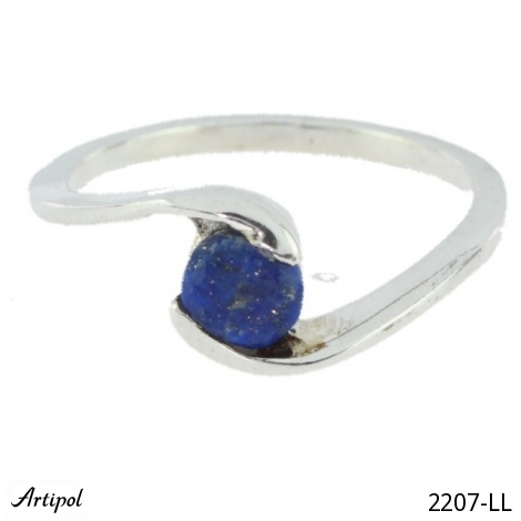 Ring 2207-LL with real Lapis lazuli
