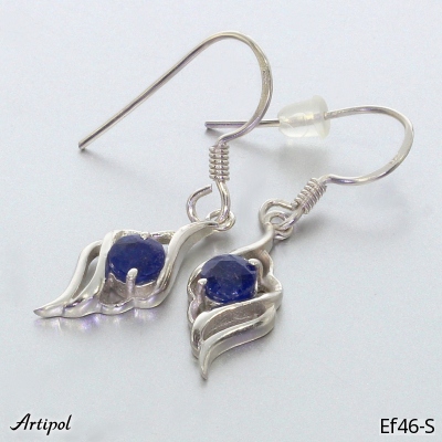 Earrings EF46-S with real Sapphire