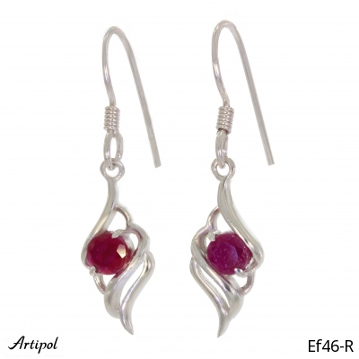 Boucles d'oreilles EF46-R en Rubis véritable