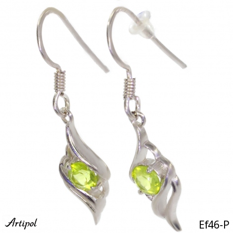 Boucles d'oreilles EF46-P en Péridot véritable