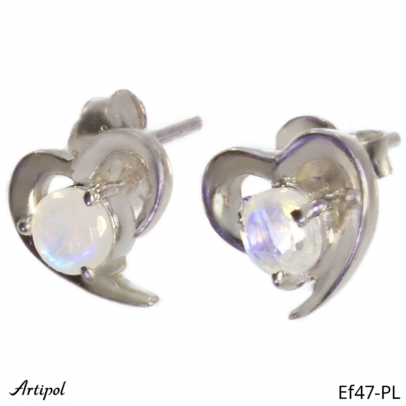 Boucles d'oreilles EF47-PL en Pierre de lune véritable