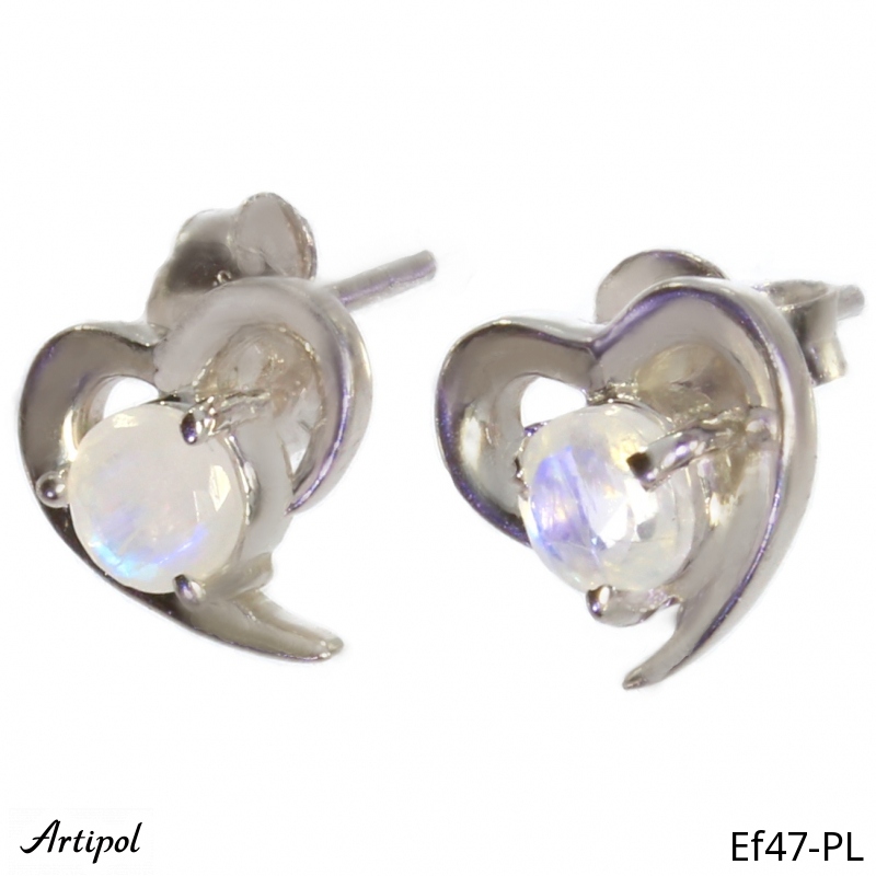 Boucles d'oreilles EF47-PL en Pierre de lune véritable