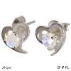 Earrings EF47-PL with real Moonstone