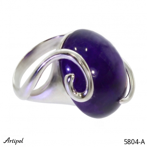 Ring 5804-A with real Amethyst