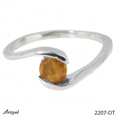 Ring 2207-OT with real Tiger Eye