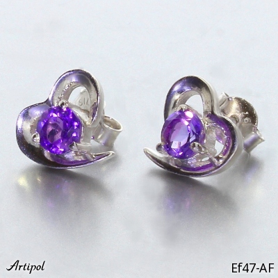 Earrings EF47-AF with real Amethyst