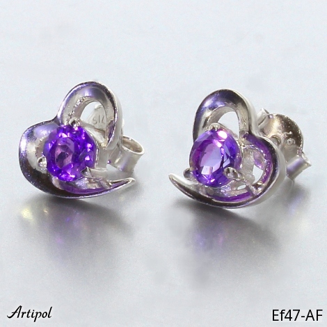 Boucles d'oreilles EF47-AF en Améthyste véritable