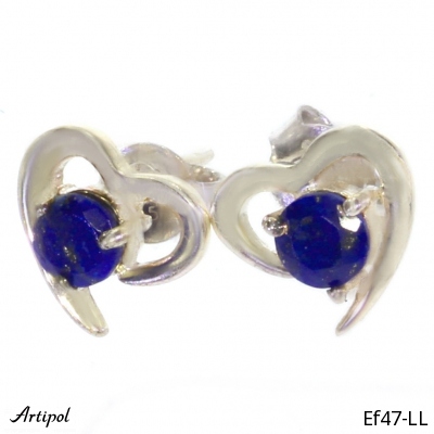 Boucles d'oreilles Ef47-LL en Lapis-lazuli véritable