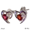 Boucles d'oreilles EF47-G en Grenat véritable