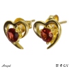 Boucles d'oreilles EF47-GV en Grenat véritable
