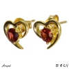 Earrings EF47-GV with real Garnet