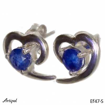 Earrings Ef47-S with real Sapphire