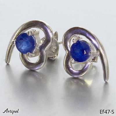 Earrings EF47-S with real Sapphire