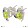 Earrings EF47-P with real Peridot