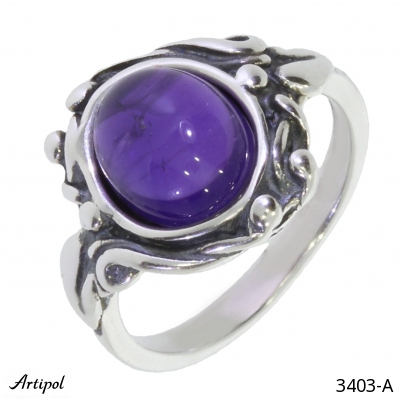 Ring 3403-A with real Amethyst