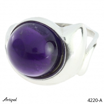 Ring 4220-A with real Amethyst
