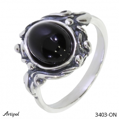 Ring 3403-ON with real Black onyx