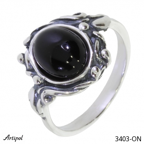 Ring 3403-ON with real Black Onyx