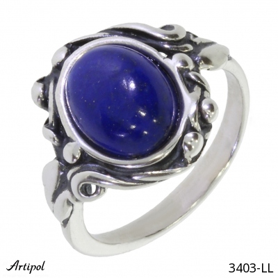 Ring 3403-LL with real Lapis lazuli