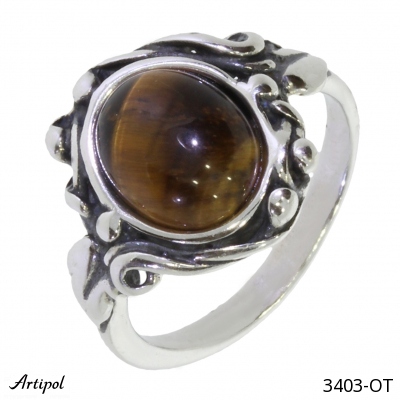 Ring 3403-OT with real Tiger's eye